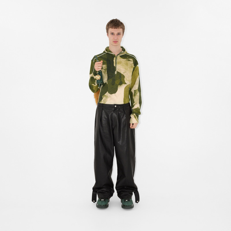 Burberry Camouflage Print Half-zip Hoodie outlook