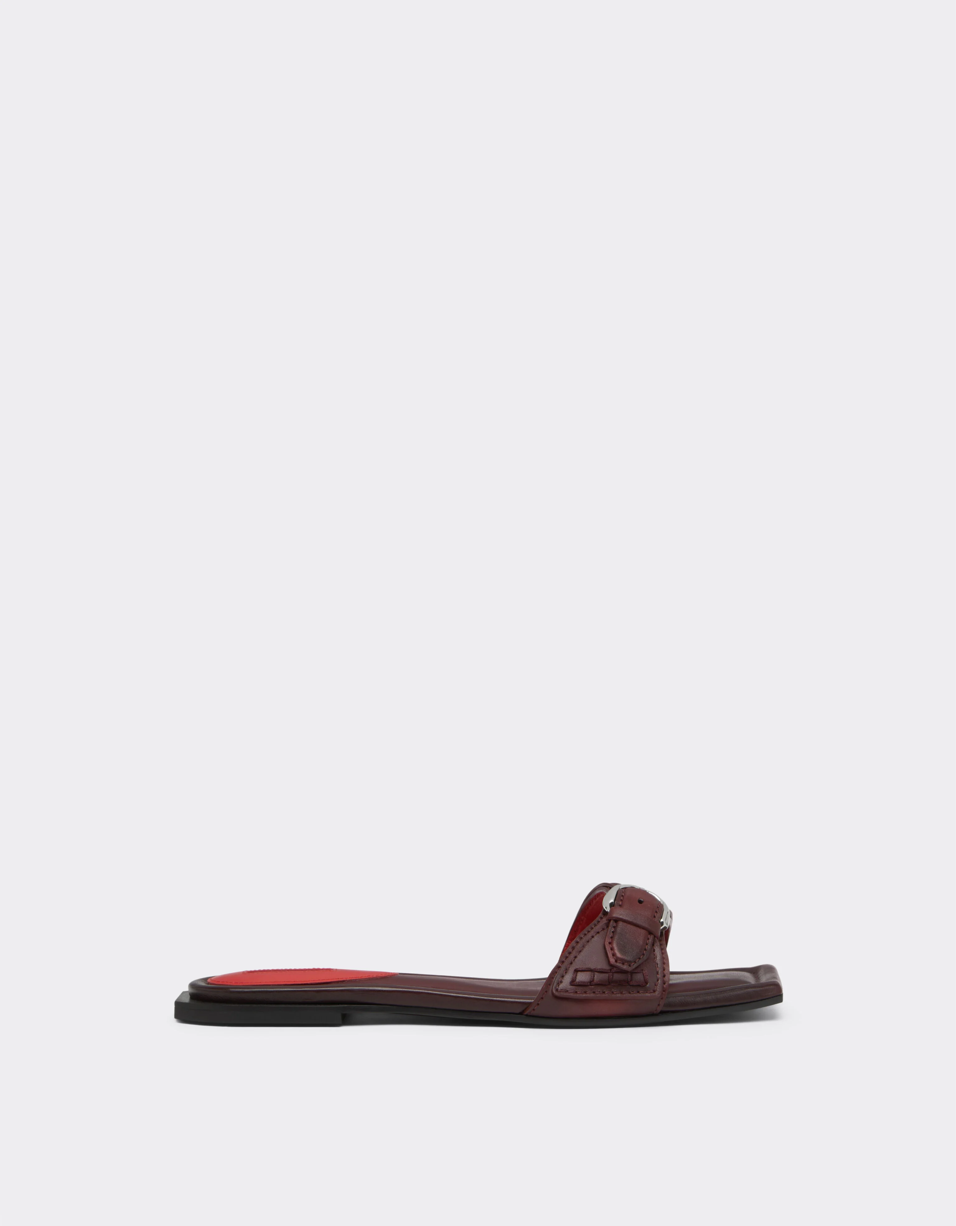 Flat leather sandals - 1