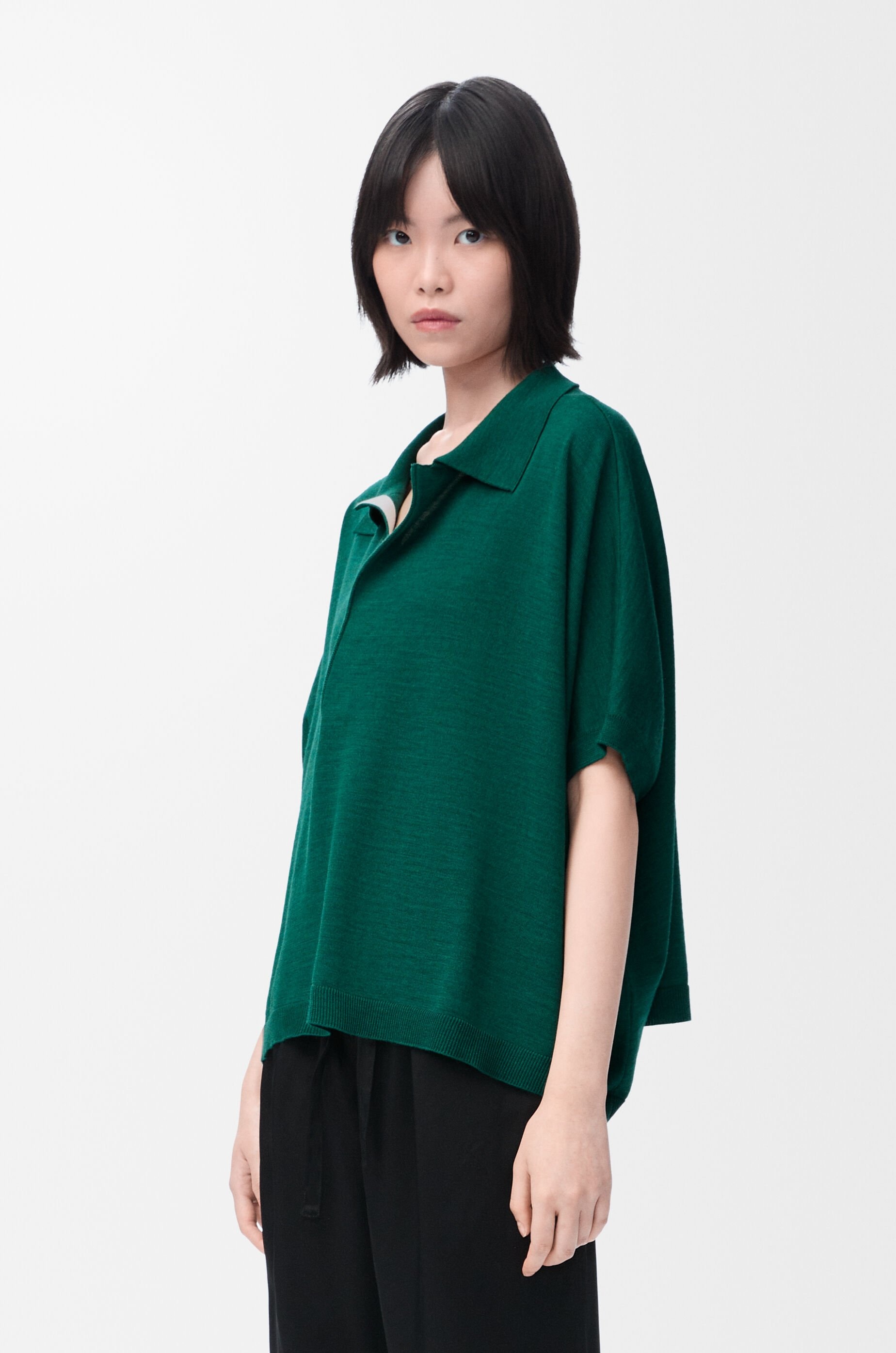 Polo sweater in wool - 3