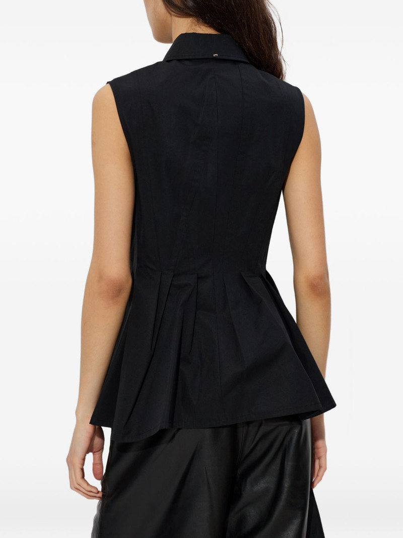 Certosa pleated-detail shirt 4