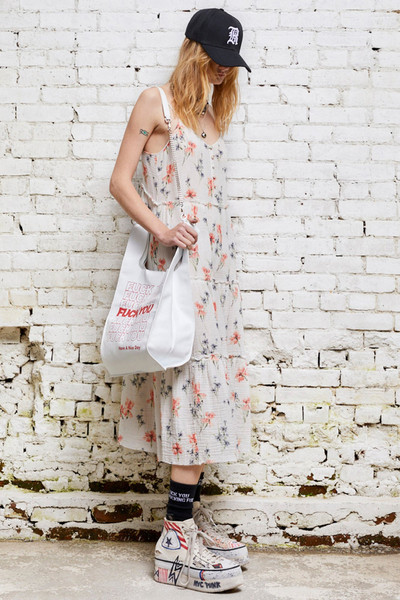 R13 Midi Slip Dress - Ecru Floral | R13 Denim Official Site outlook