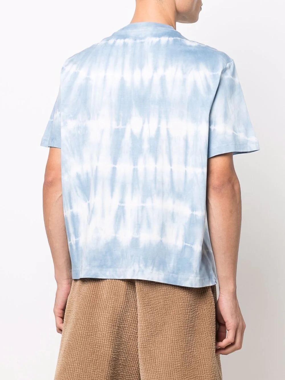 logo-print tie-dye cotton T-shirt - 4