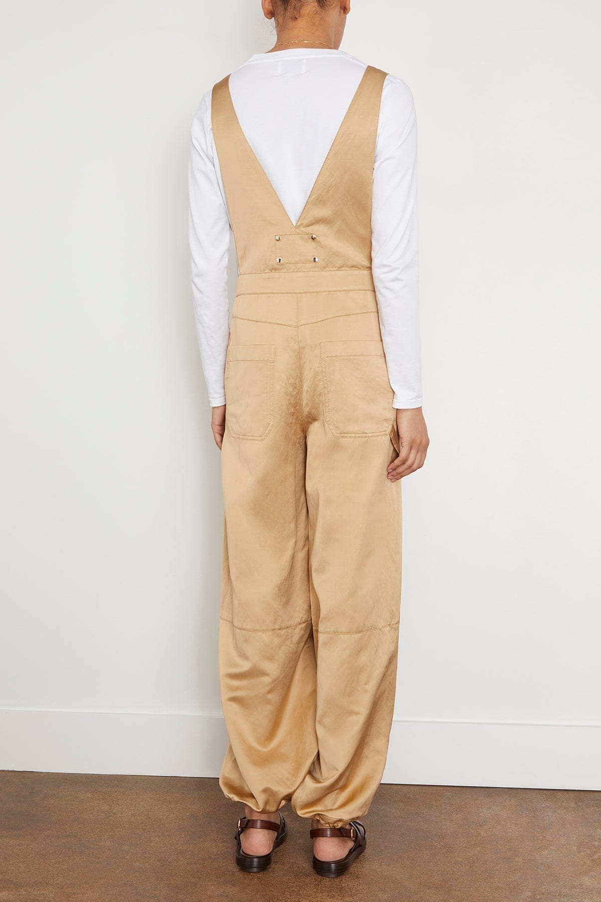 Slouchy Coolness Overall in Warm Beige - 4