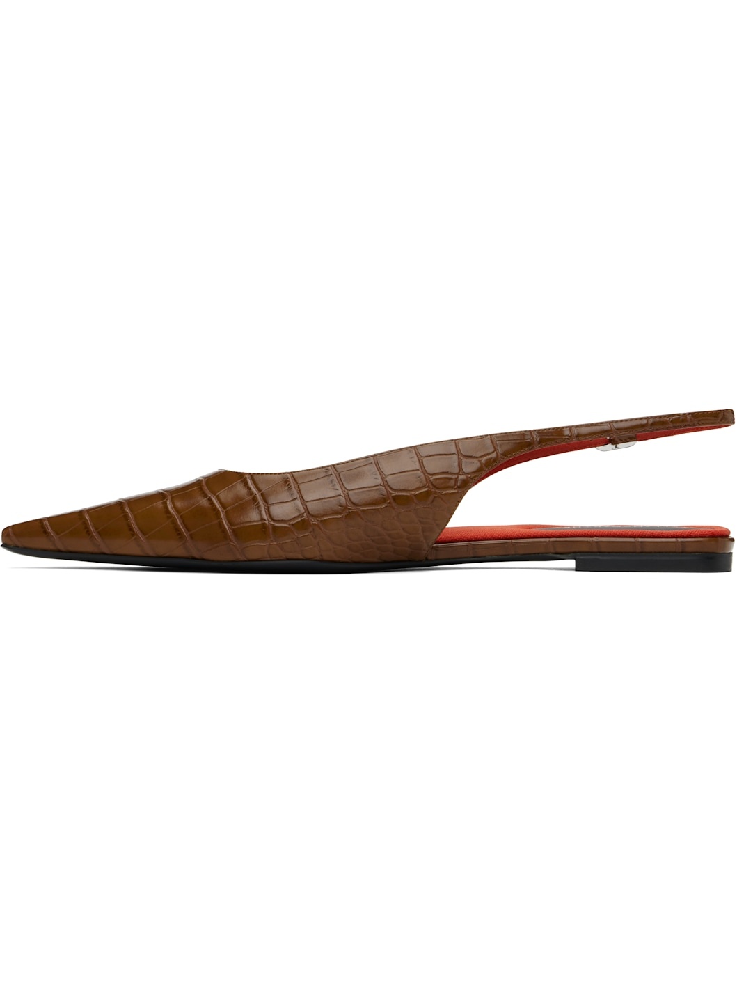 Brown Elsa Slingback Ballerina Flats - 3
