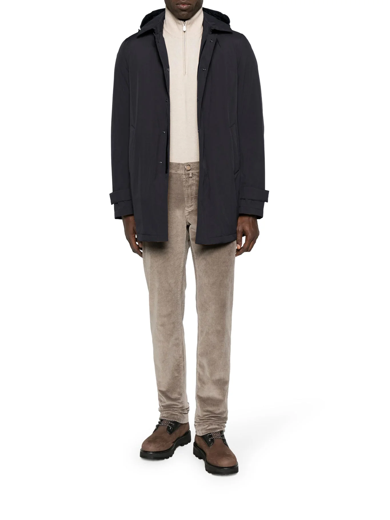 TECHNICAL COAT WITH HOOD - 1