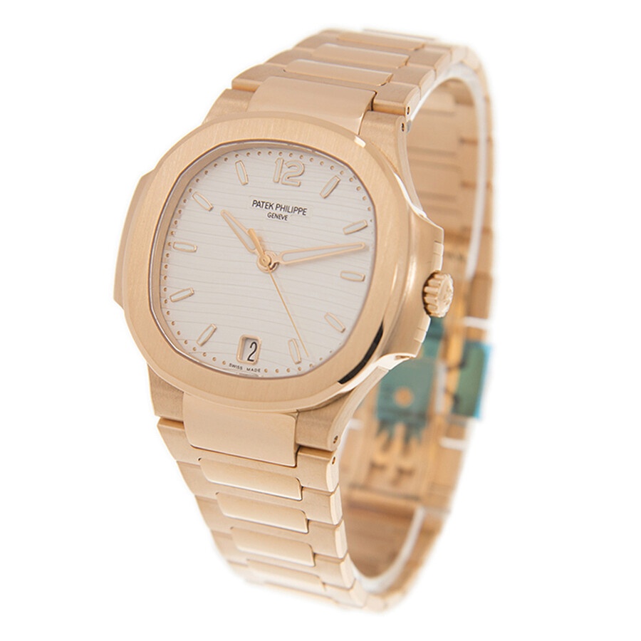 Patek Philippe Nautilus 18kt Rose Gold Automatic Silver Dial Ladies Watch 7118-1R-001 - 3