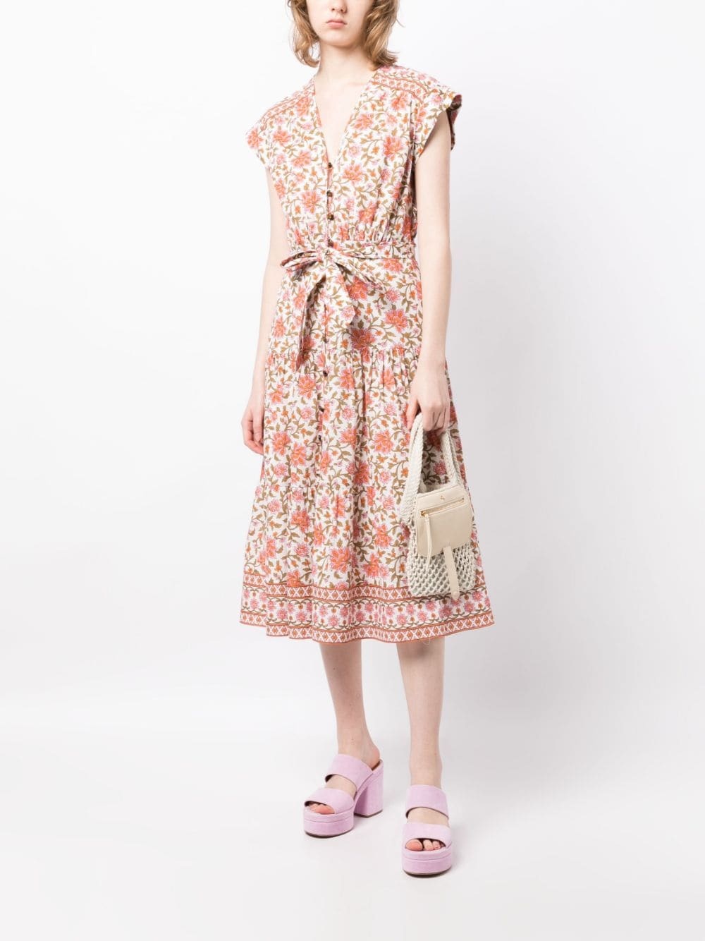 Lexington floral-print midi dress - 2