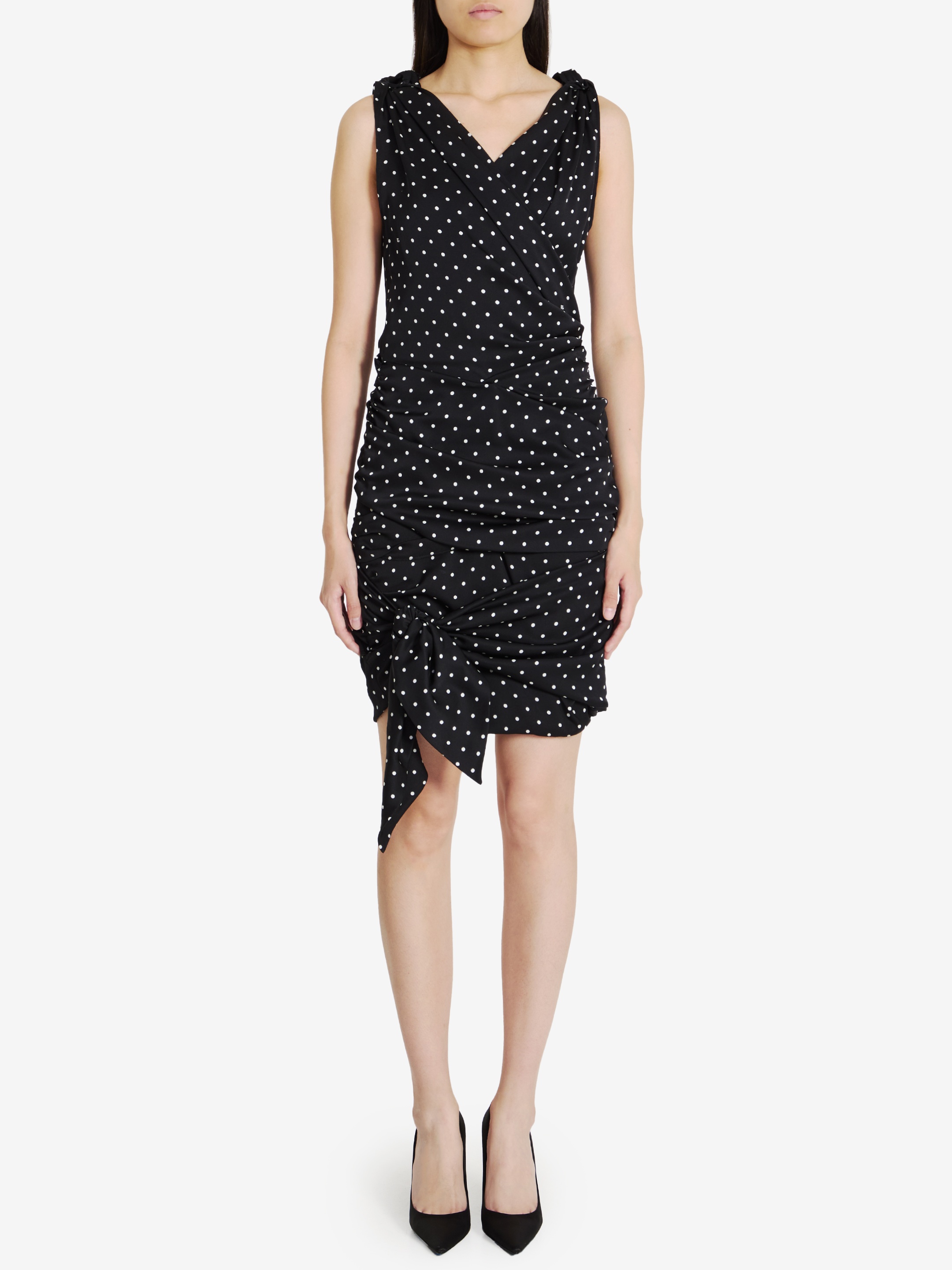 Midi dress with Polka-dot print - 1