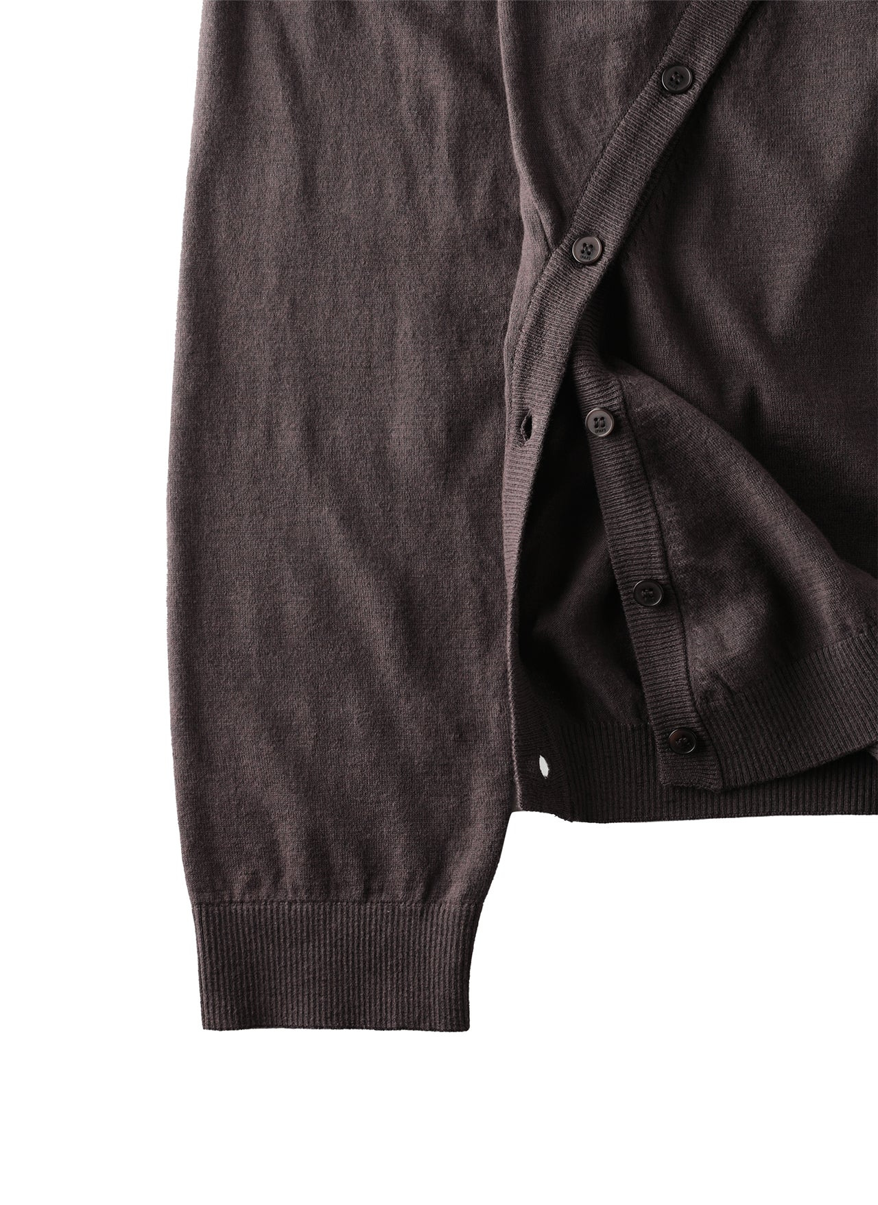 8.0 KNIT HOODIE CENTER (BROWN) - 8