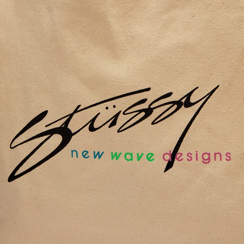 Stussy New Wave Designs Canvas Tote - 4