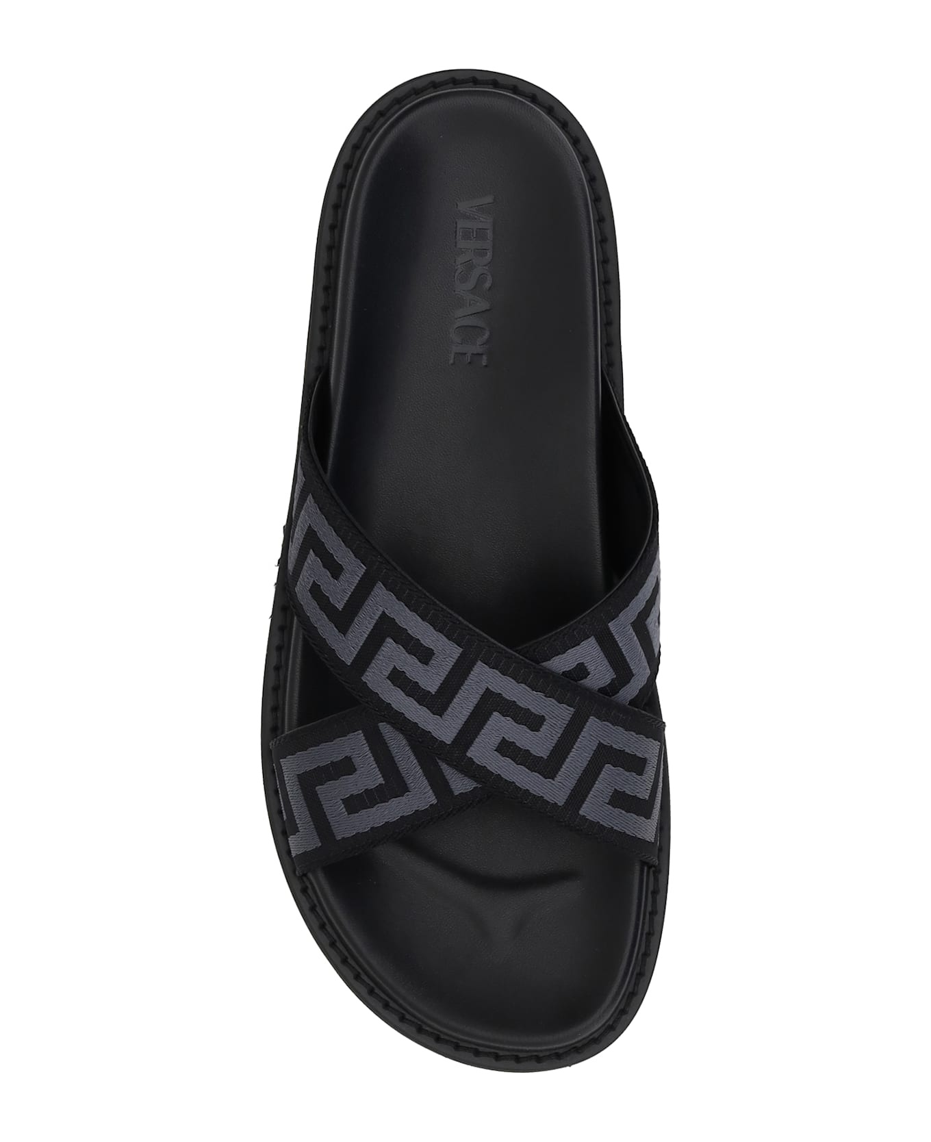 Greca Pattern Sandals - 4