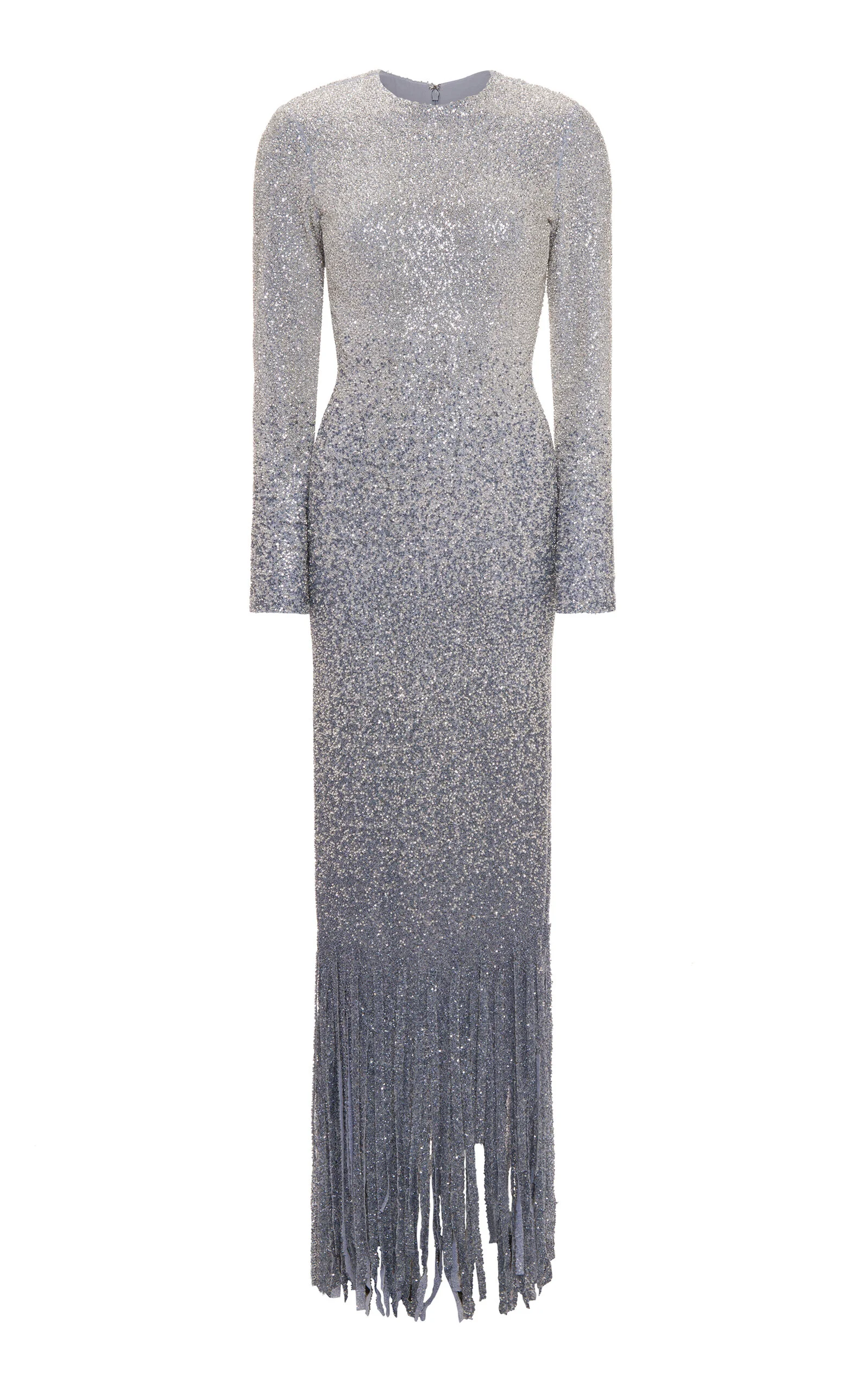 Beaded Stone Gown silver - 1