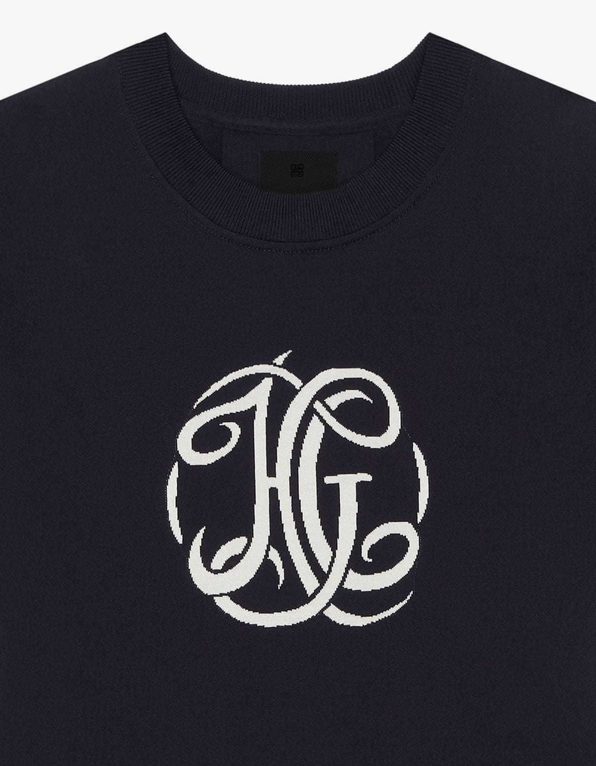 Givenchy Blue HG Jacquard Knit T-Shirt - 4
