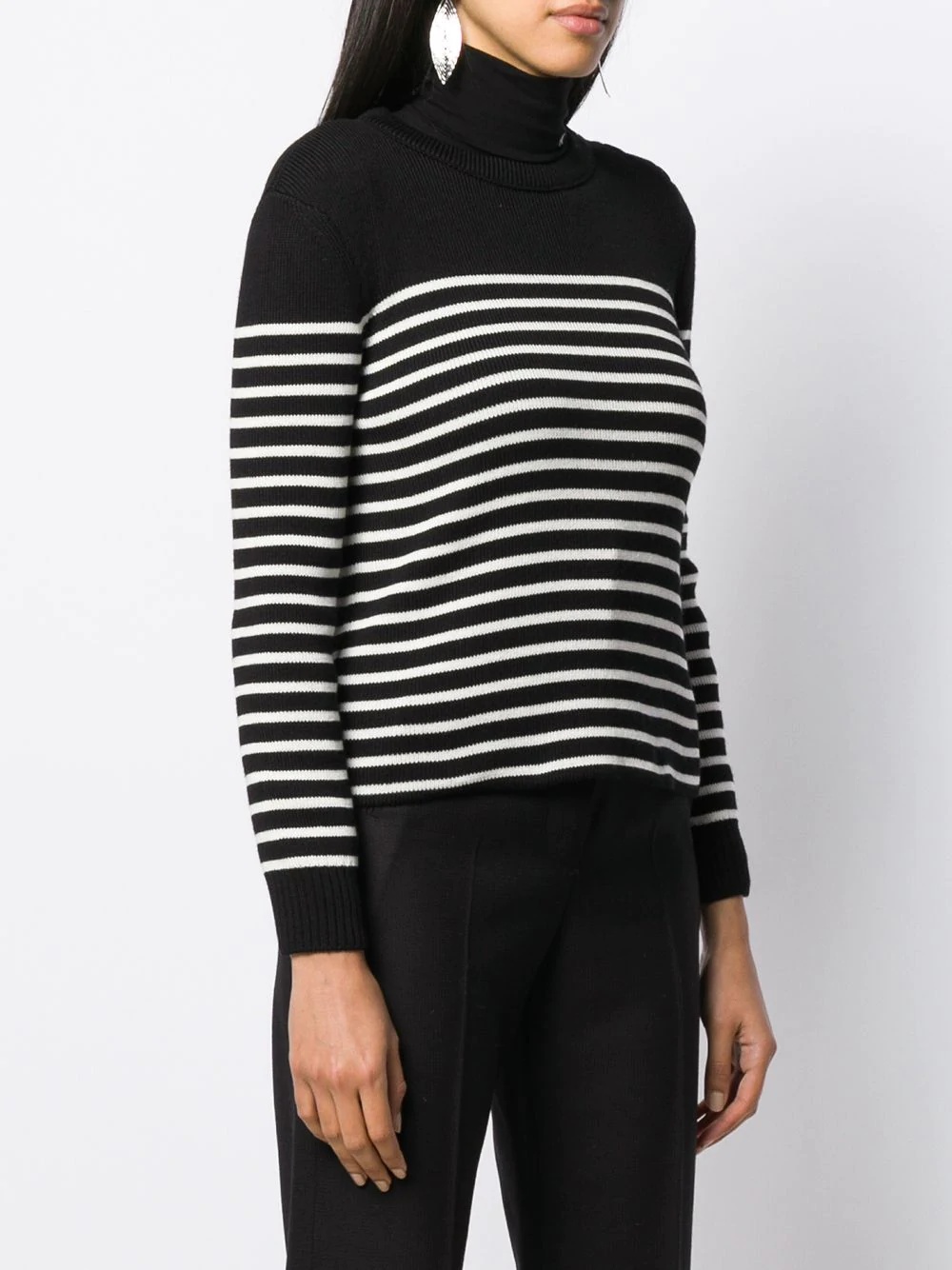 striped knitted jumper - 3