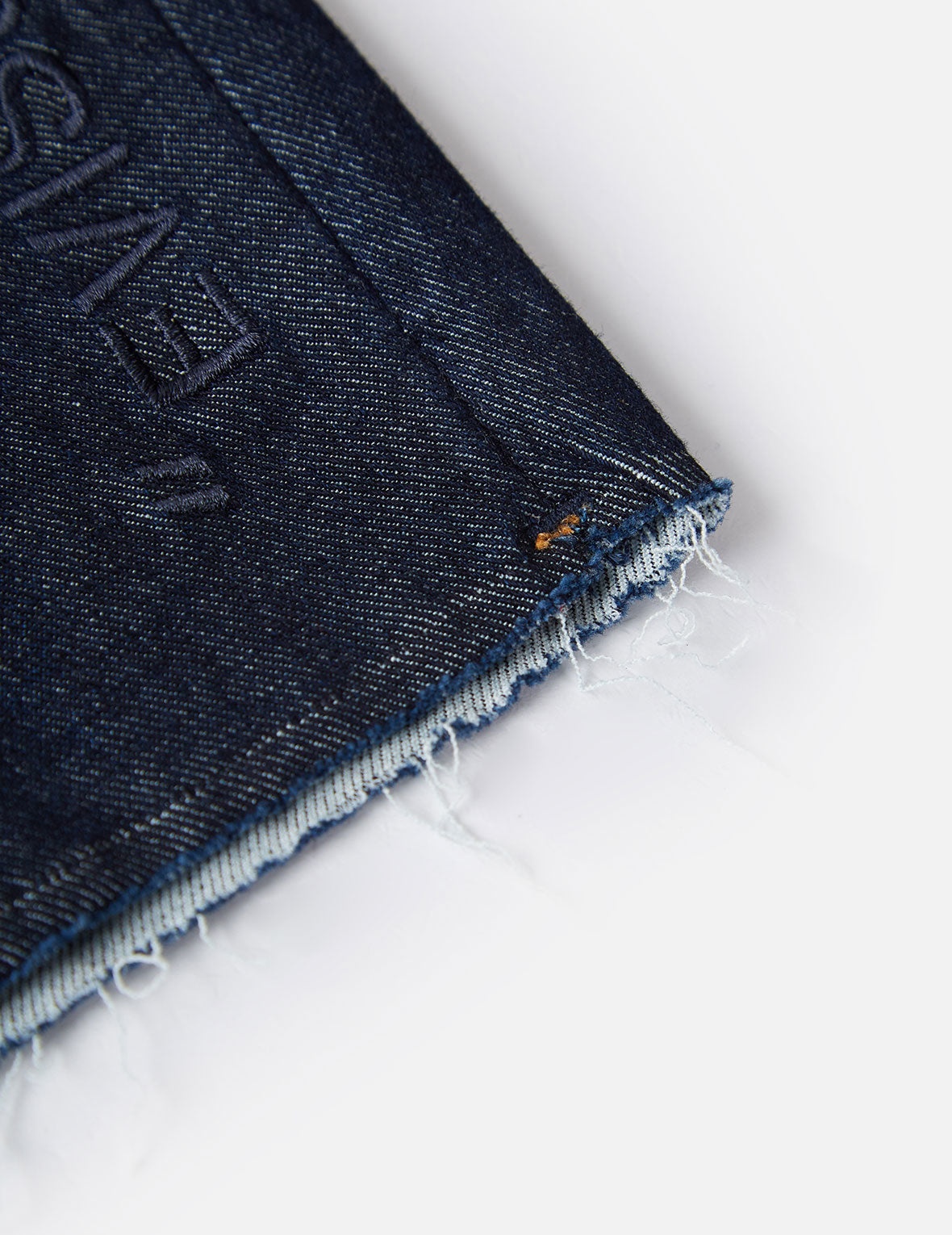 Kamon Embroidered Bermuda Denim Shorts - 13