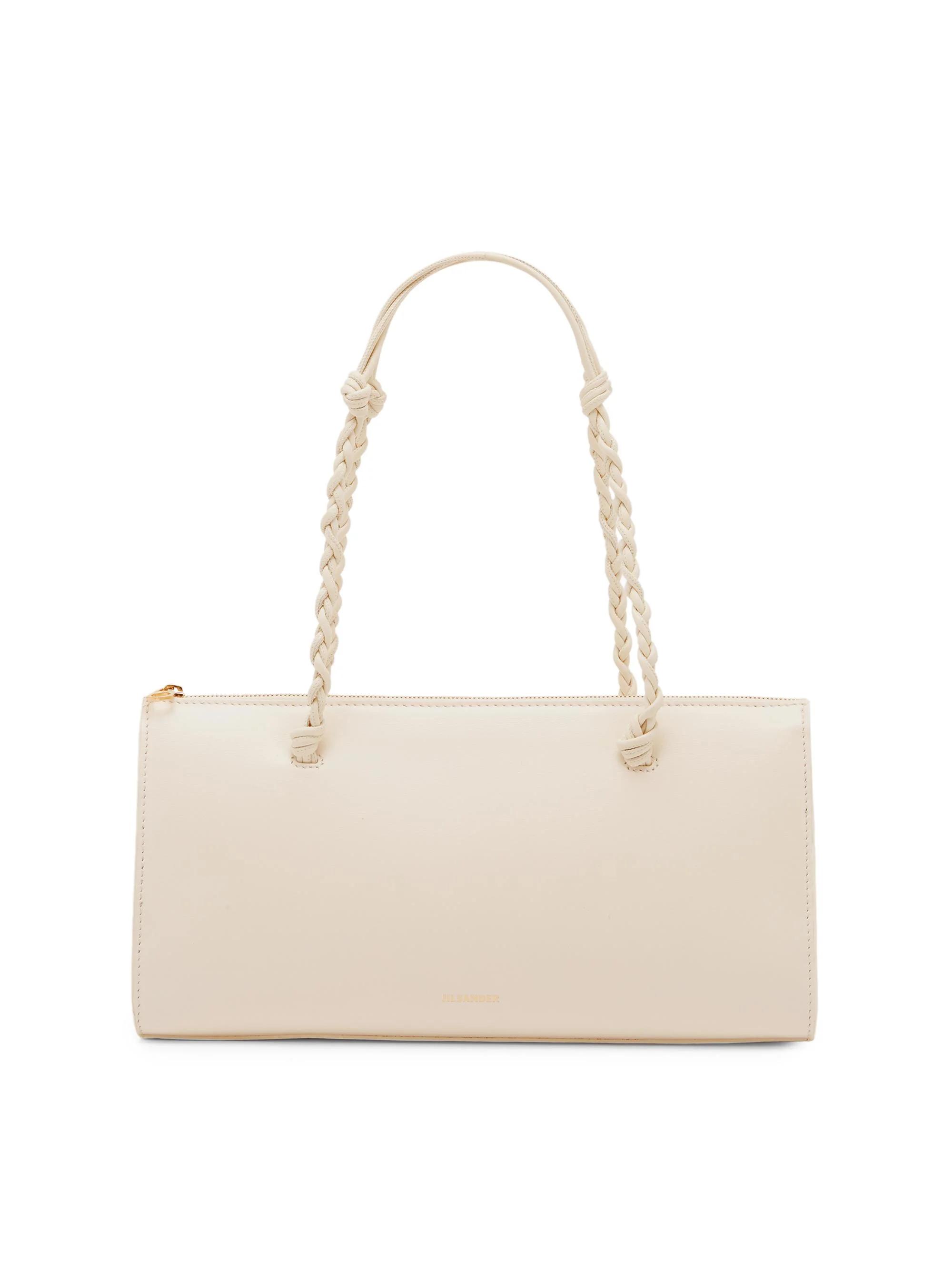 Women's Tangle Tent Leather Shoulder Bag - Eggshell - 1