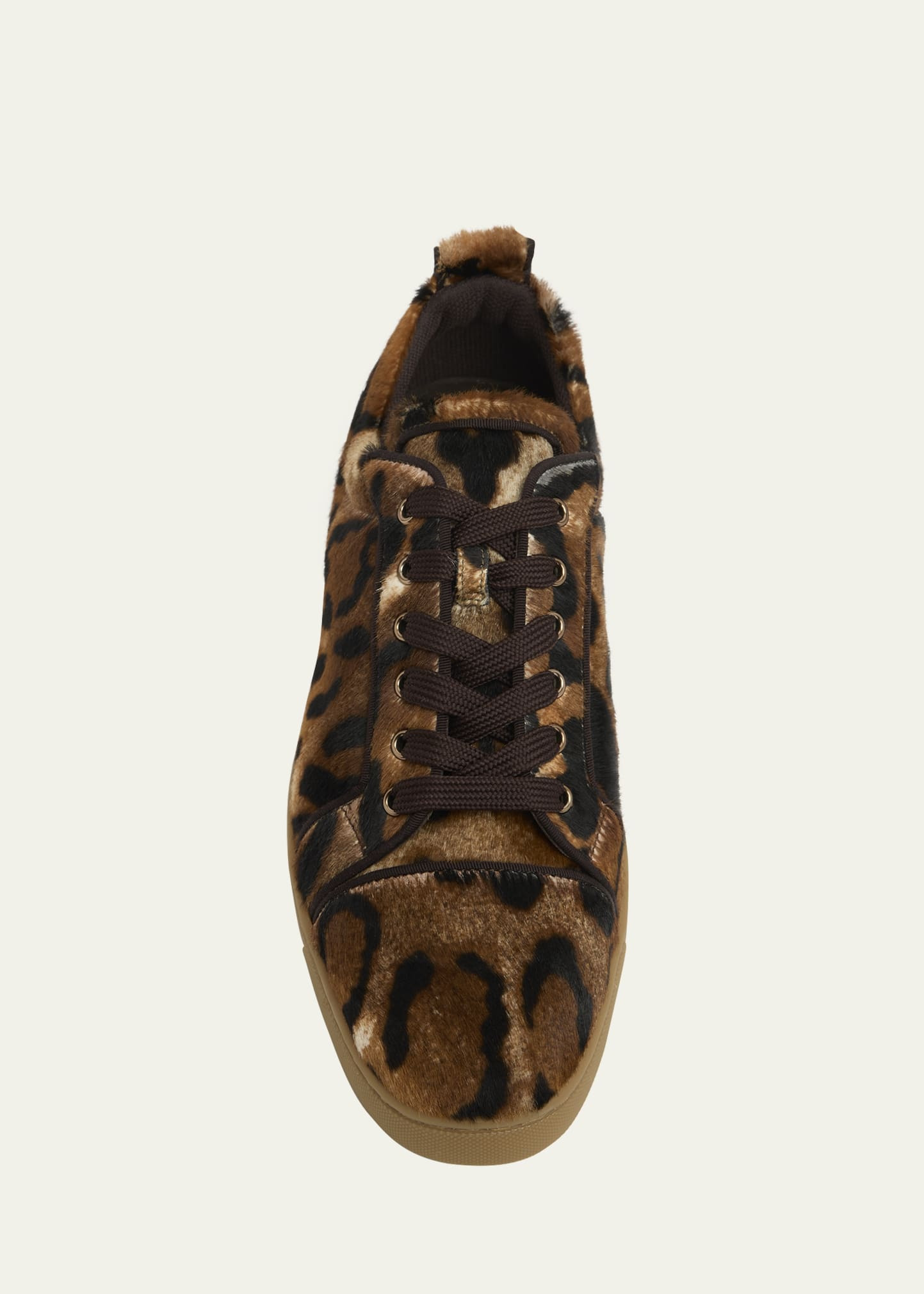 Men's Louis Junior Leopard-Effect Low-Top Sneakers - 3