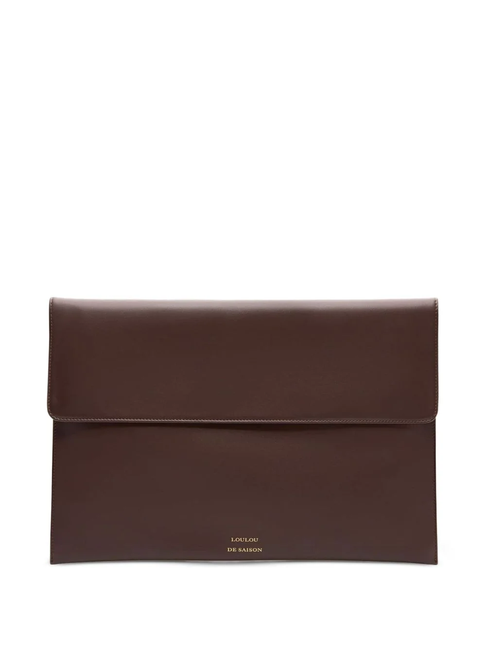 Gaia leather clutch bag - 1