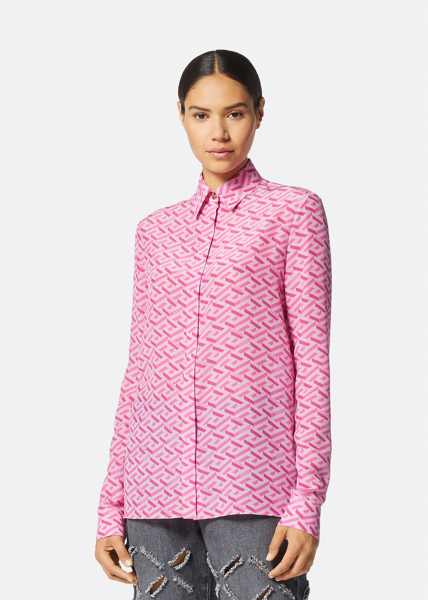 La Greca Silk Shirt - 3