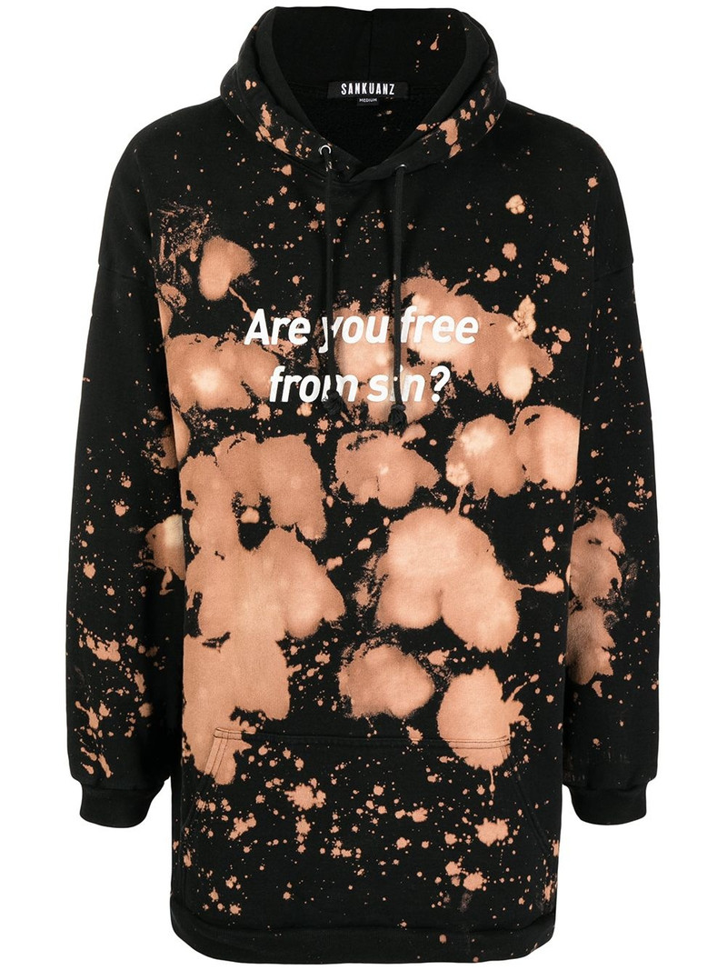 동점 염료 인쇄 면 hoodie 1