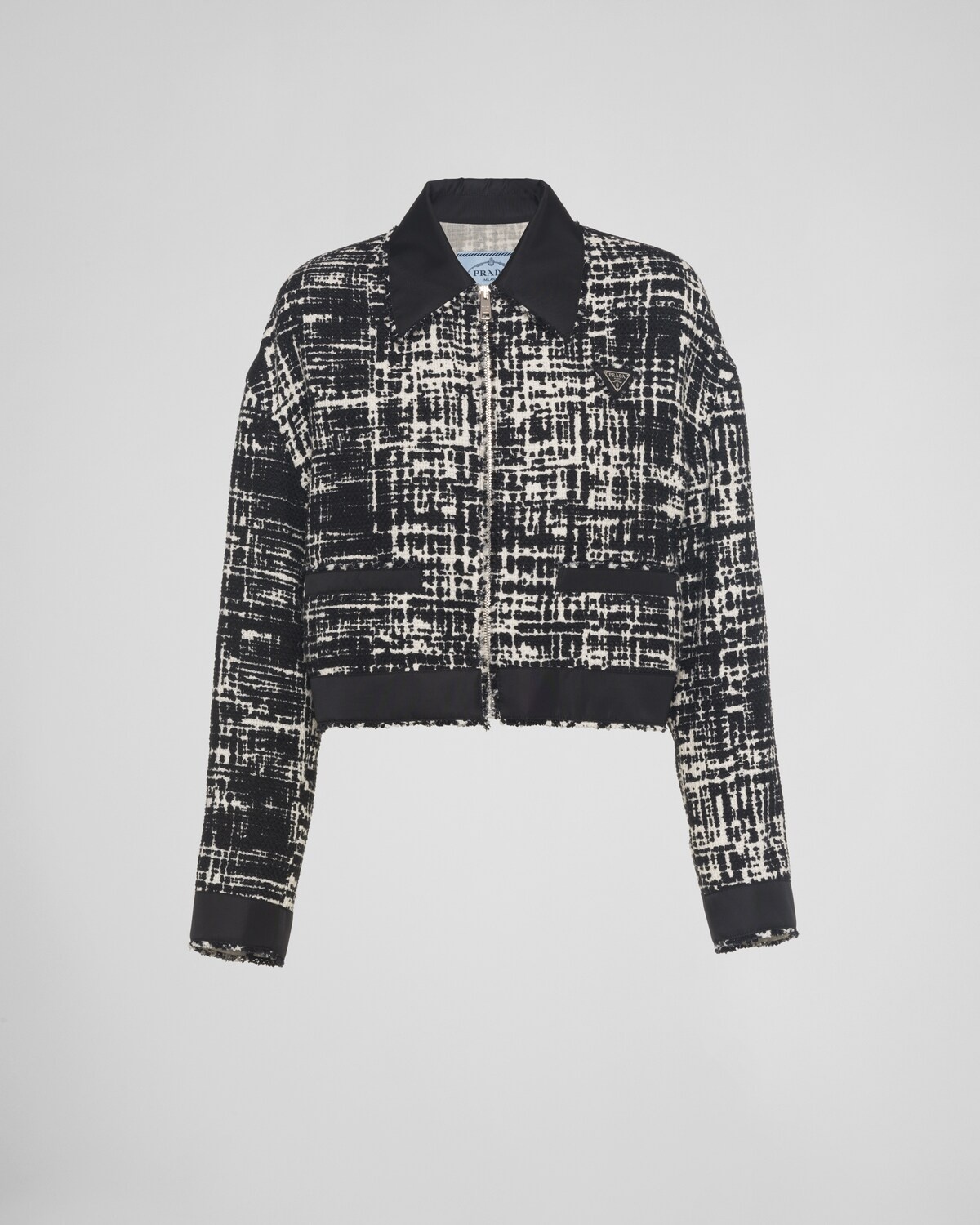Printed fabric and Re-Nylon jacket - 1