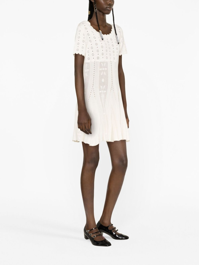 Spinning Threads cotton-lyocell knitted minidress 3