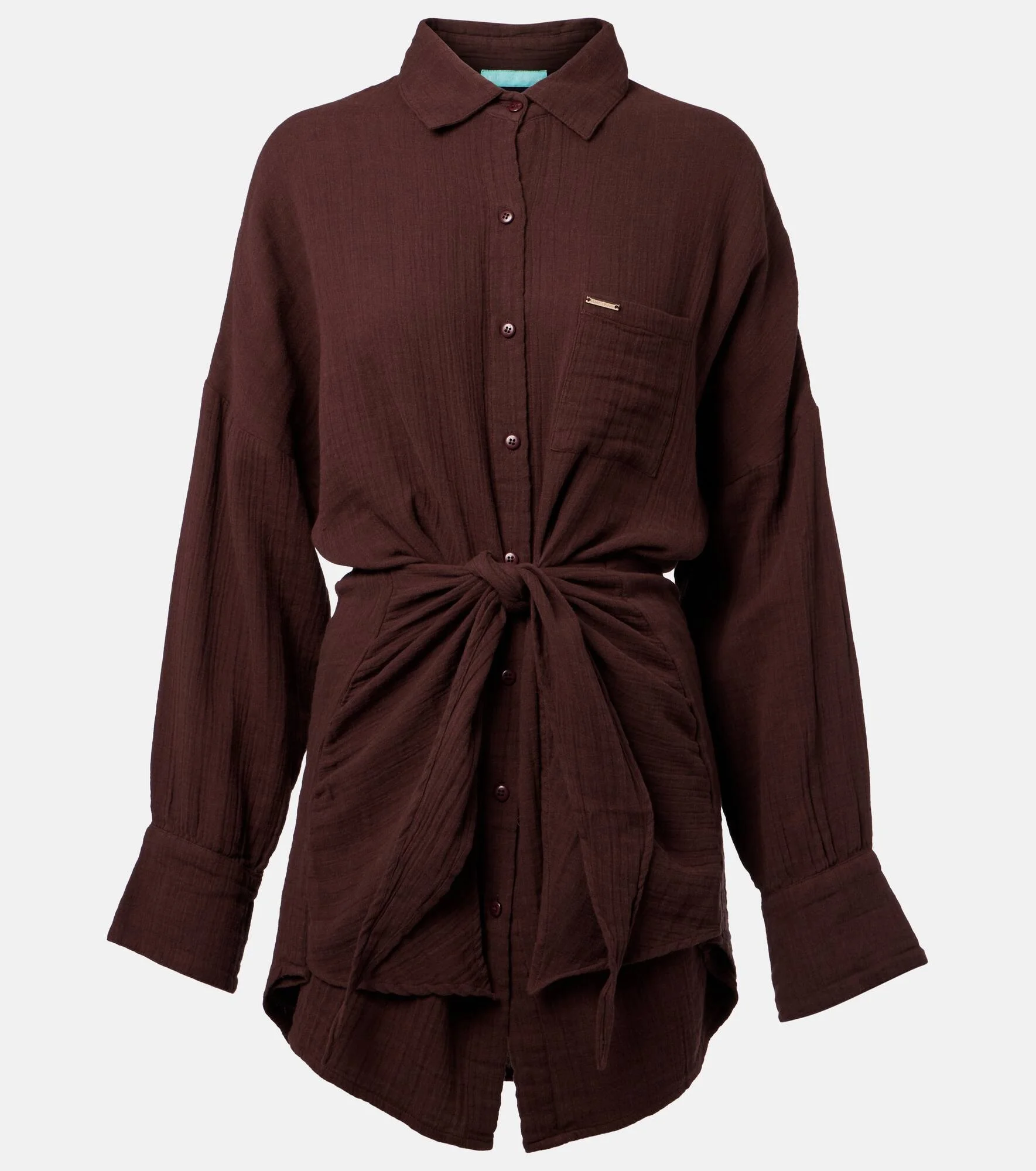 Sara cotton shirt dress - 1