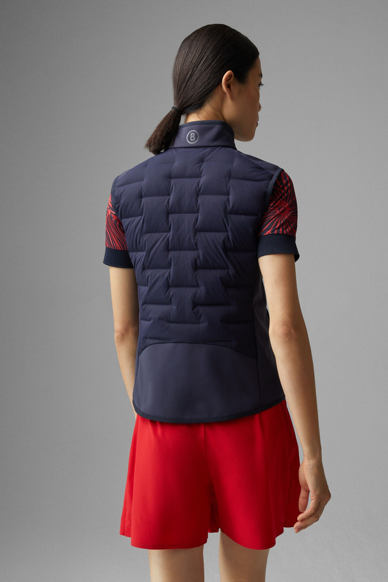 Dorina Softshell down vest in Navy blue 3