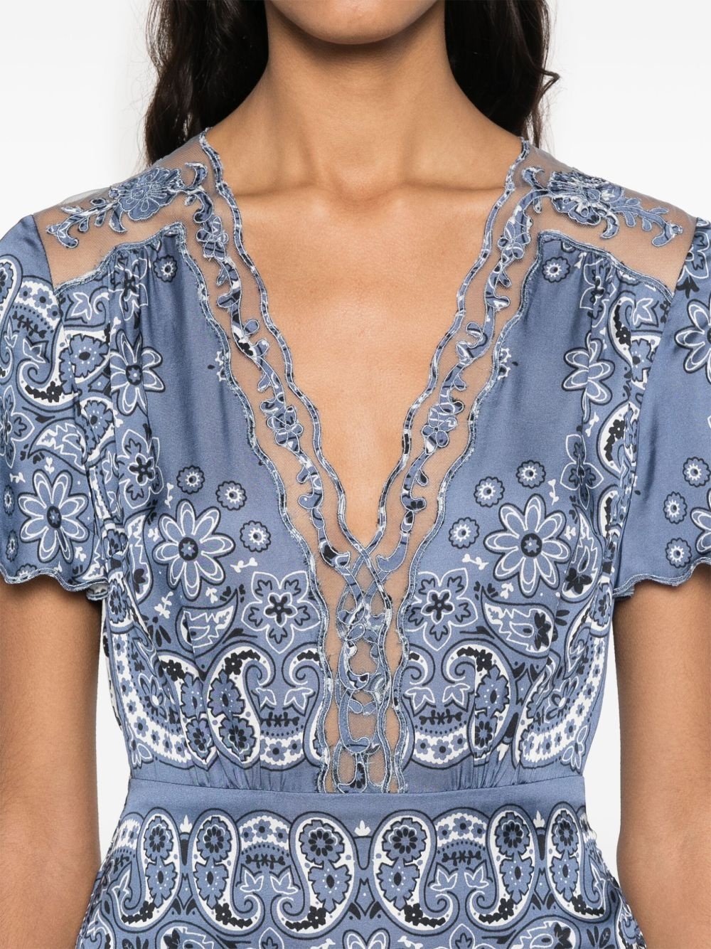 floral-print midi dress - 5