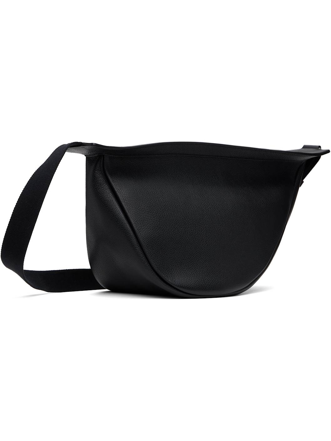 Black Large Slouchy Banana Bag - 3