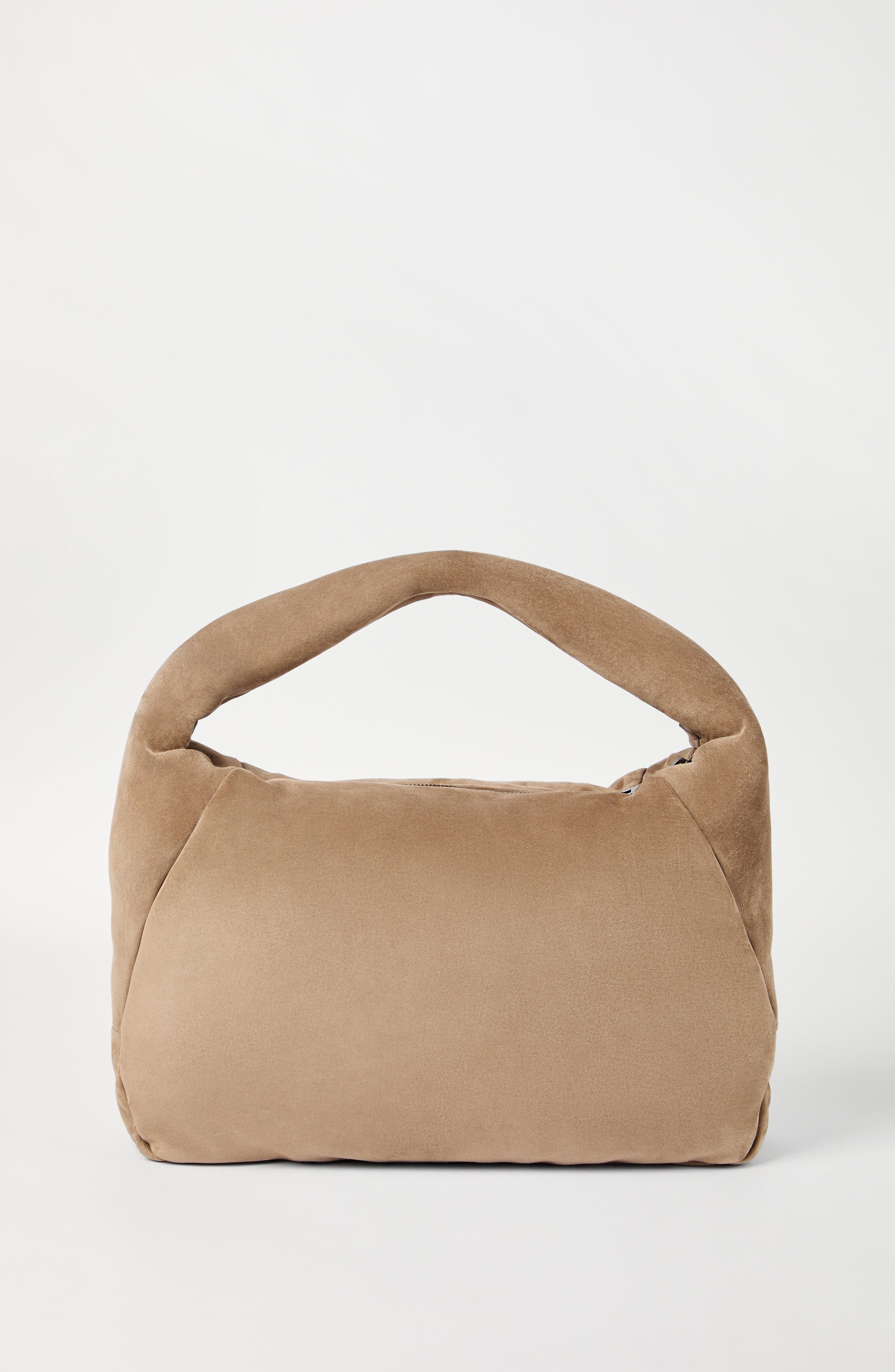 Brunello Cucinelli Suede BC Duo Hobo bag in Light Brown at Nordstrom - 3