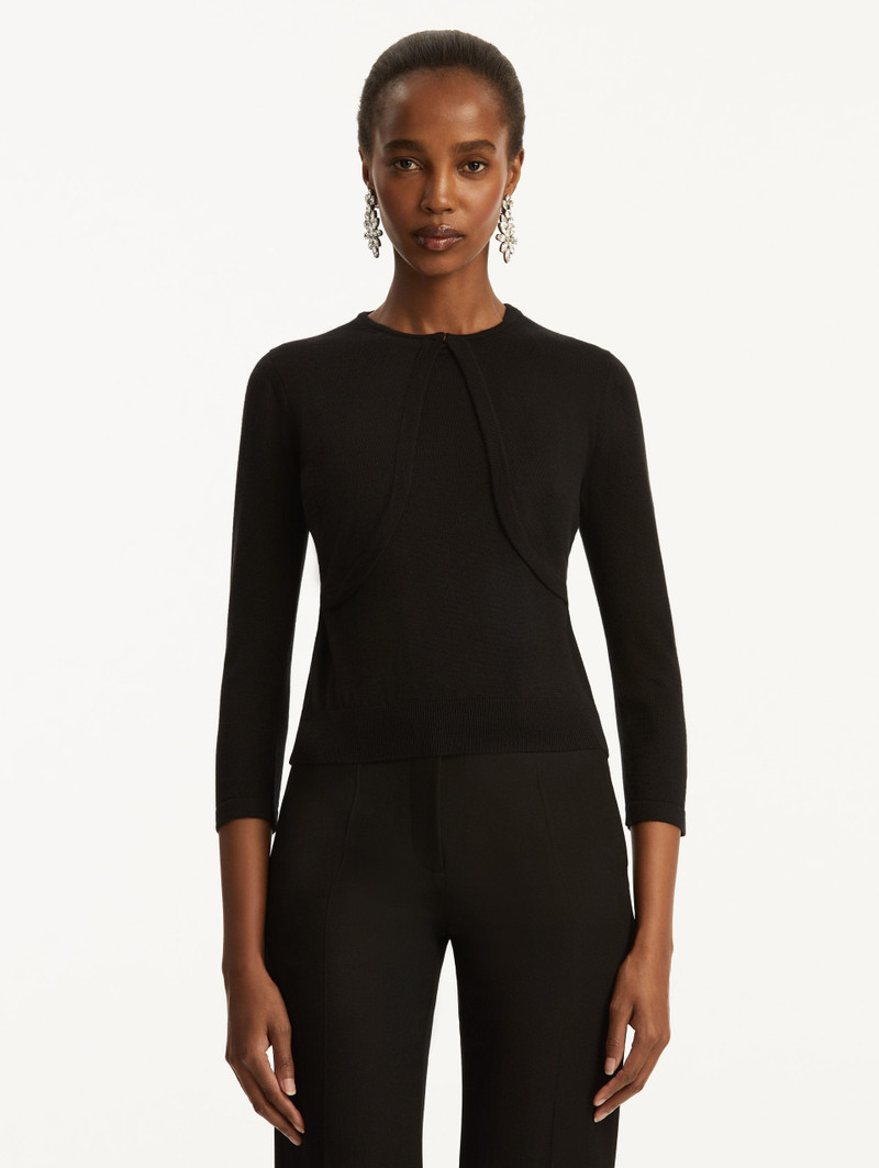 Oscar de la Renta WOOL-BLEND BOLERO outlook