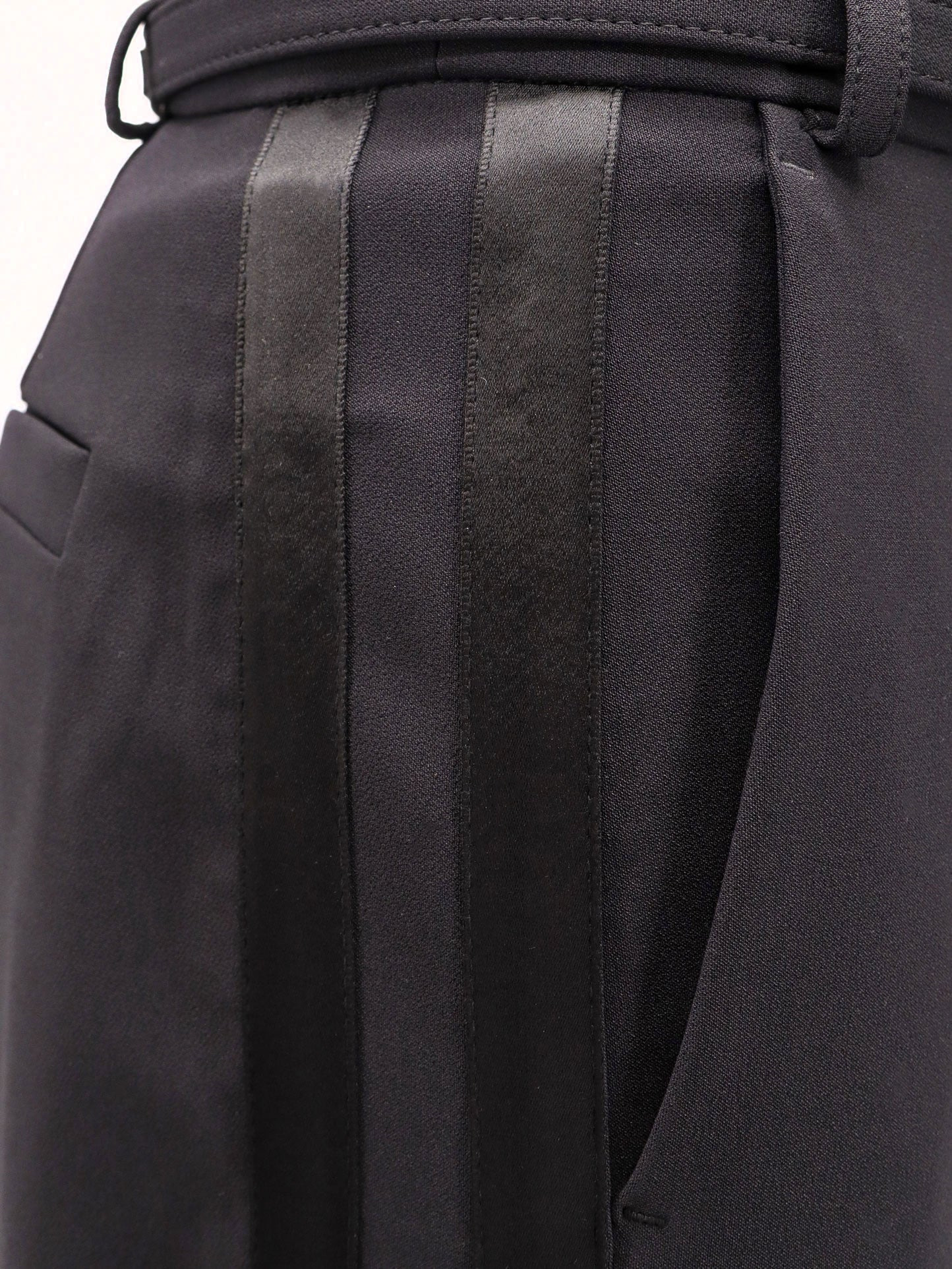 ELISABETTA FRANCHI - Elisabetta Franchi Tuxedo Trouser With Belt And Enamelled Detail - 4