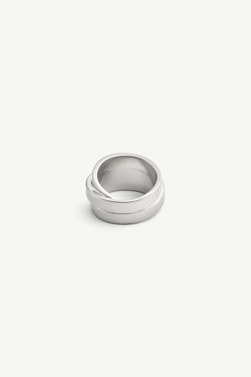MM6 Maison Margiela Triple Logo Numeric Signature Ring outlook