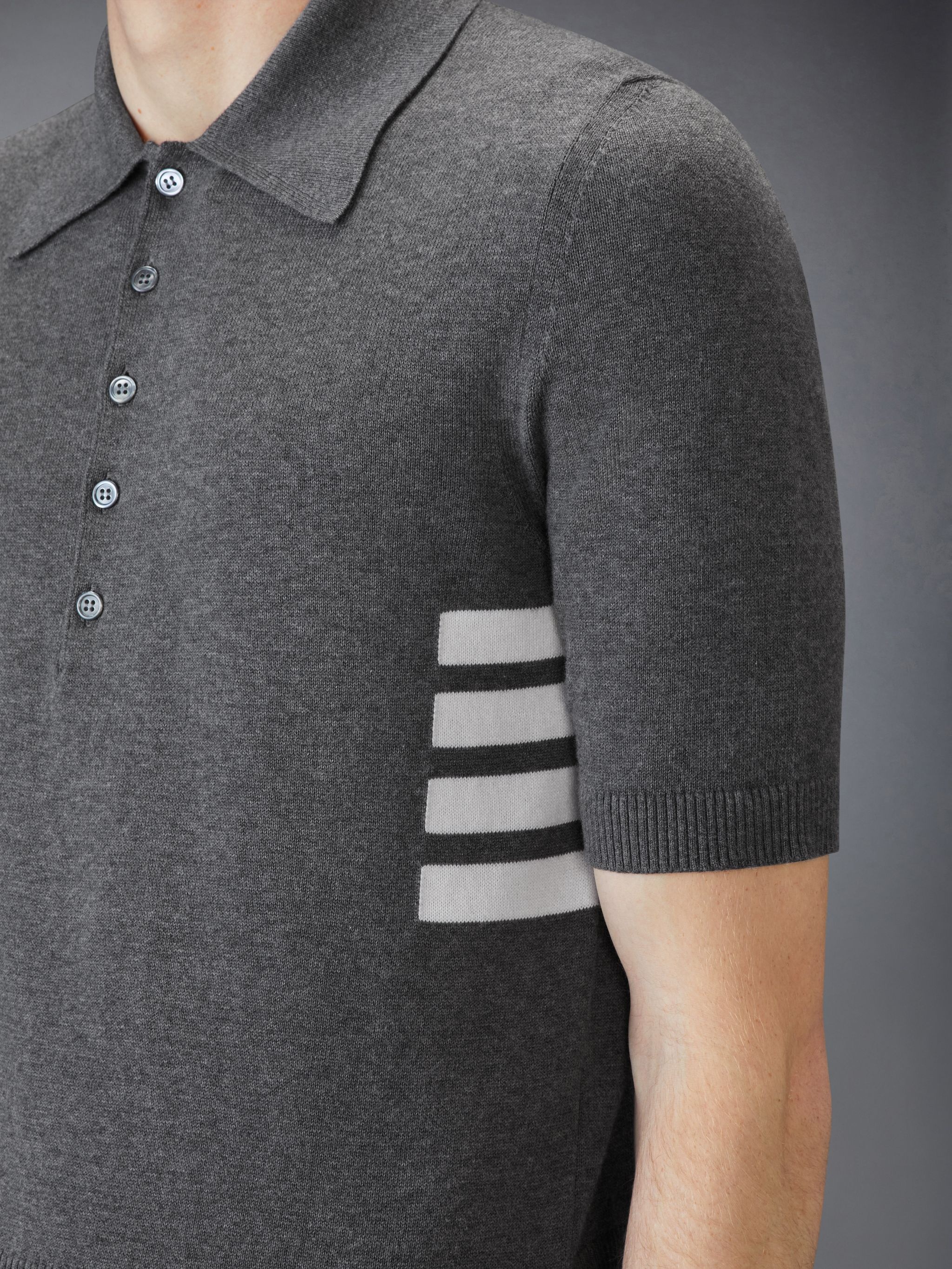 Cotton 4-Bar Relaxed Fit Polo - 5