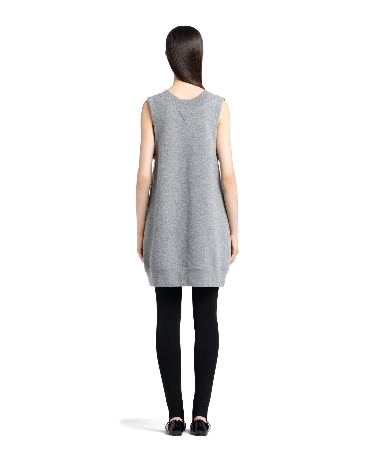 Sleeveless cashmere knit mini-dress - 4