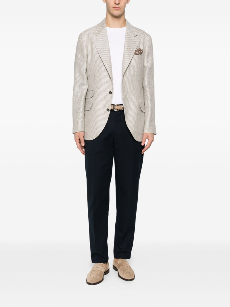 Brunello Cucinelli stripe-pattern blazer outlook