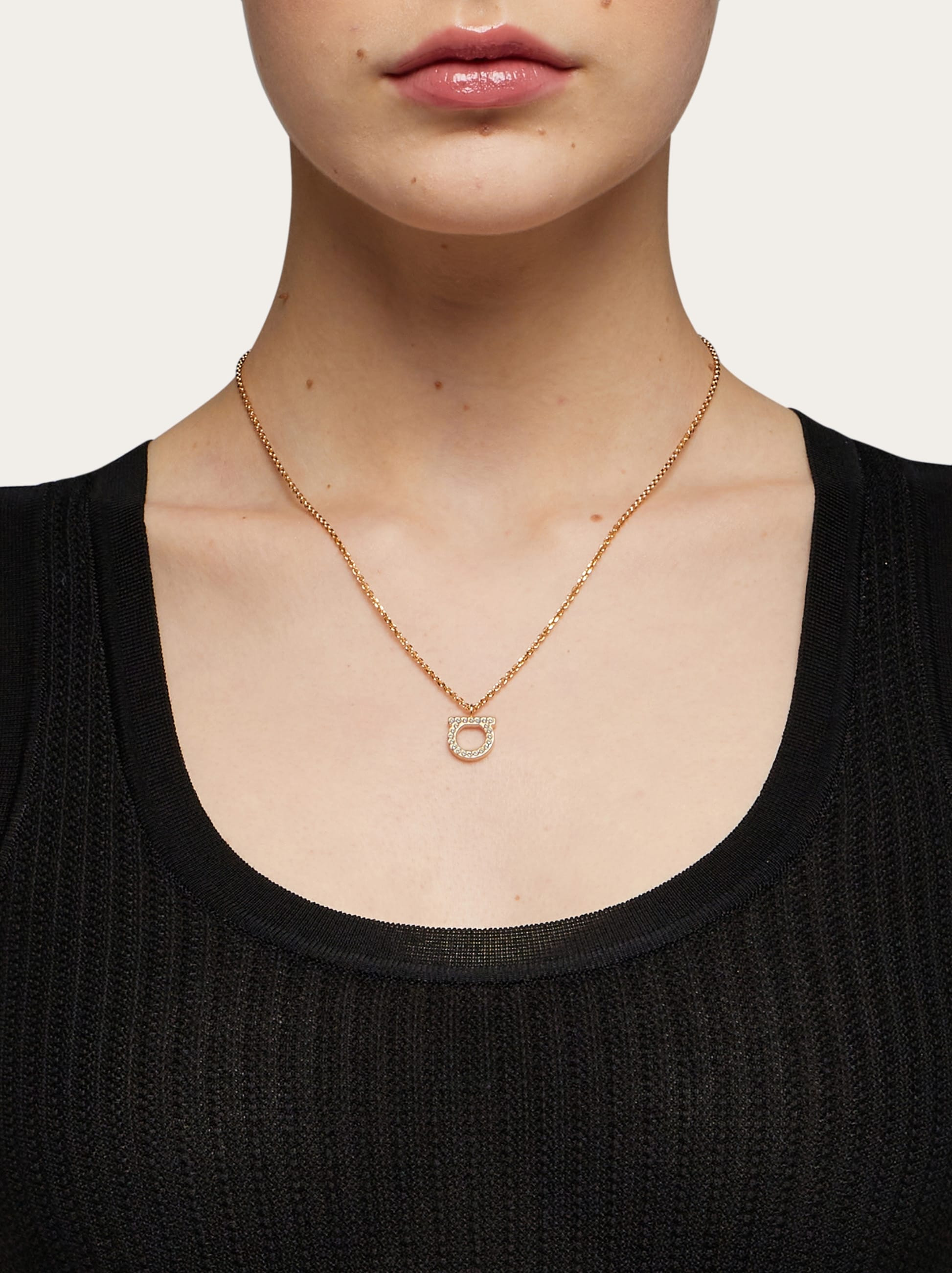 Gancini crystals necklace (L) - 3