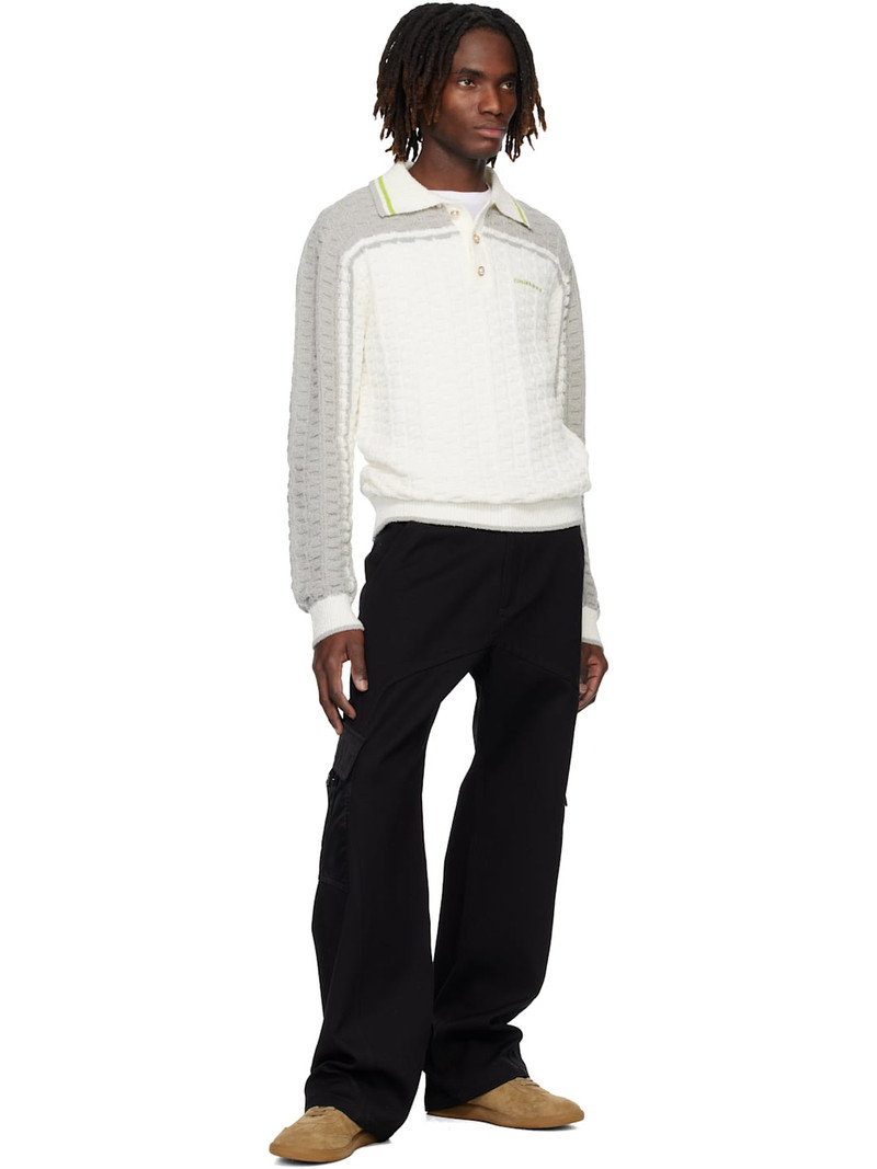 CASABLANCA Black Paneled Cargo Pants outlook