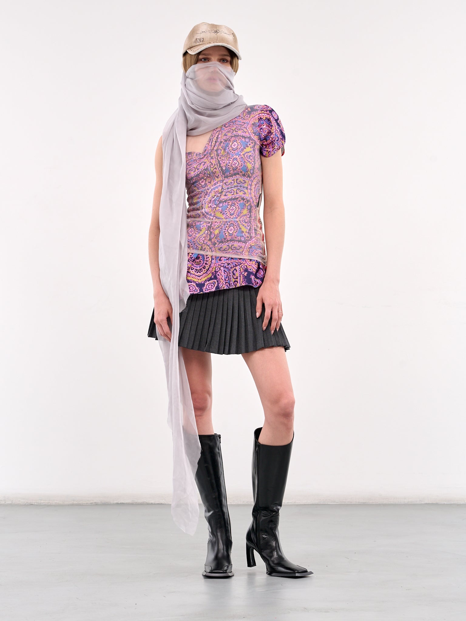 Regenerated Tailoring Pleated Skirt - 6