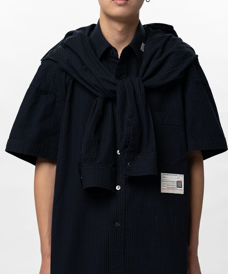 Sleeve Layered Check Shirt 16