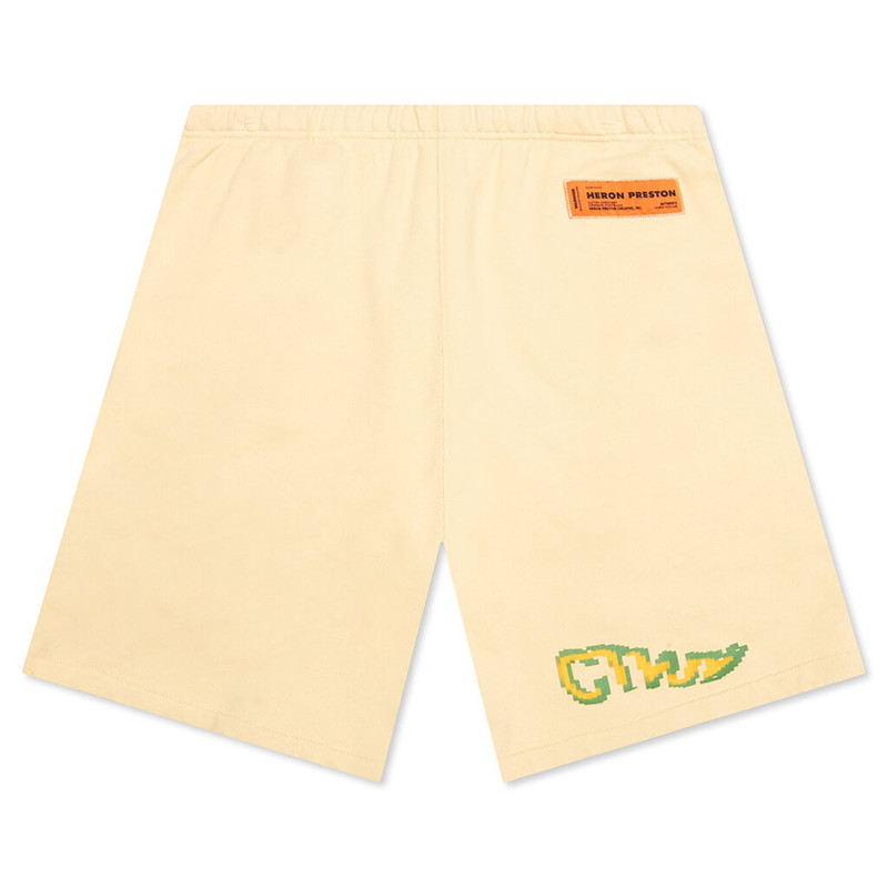 CTNMB Pixel Warp Sweat Shorts Beige 1