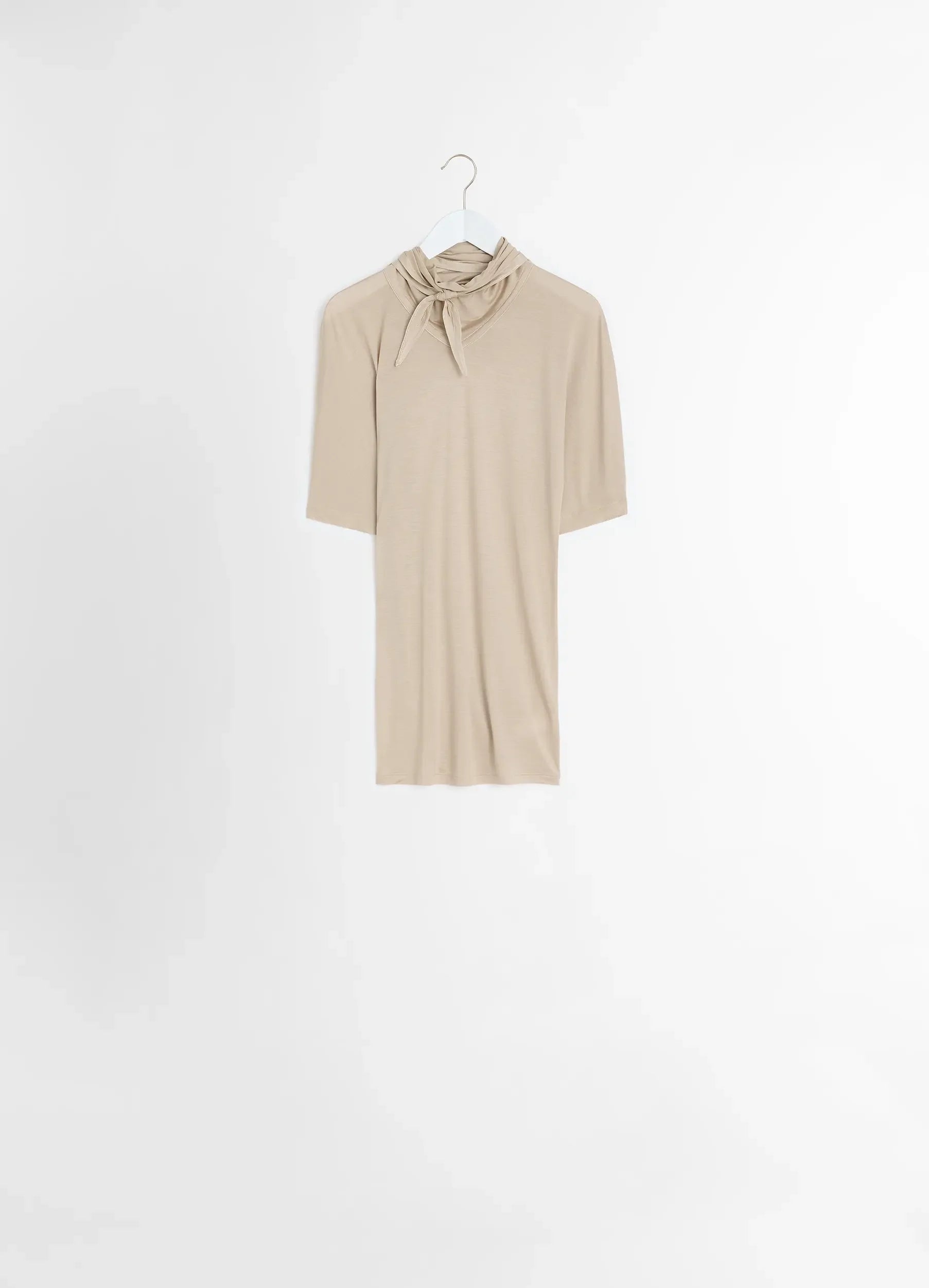 SHORT SLEEVE FOULARD TOP - 1