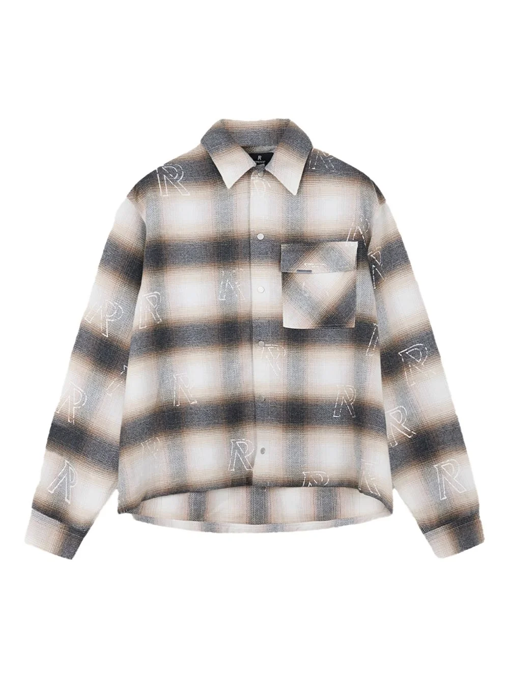 Latte initial flannel shirt - 1