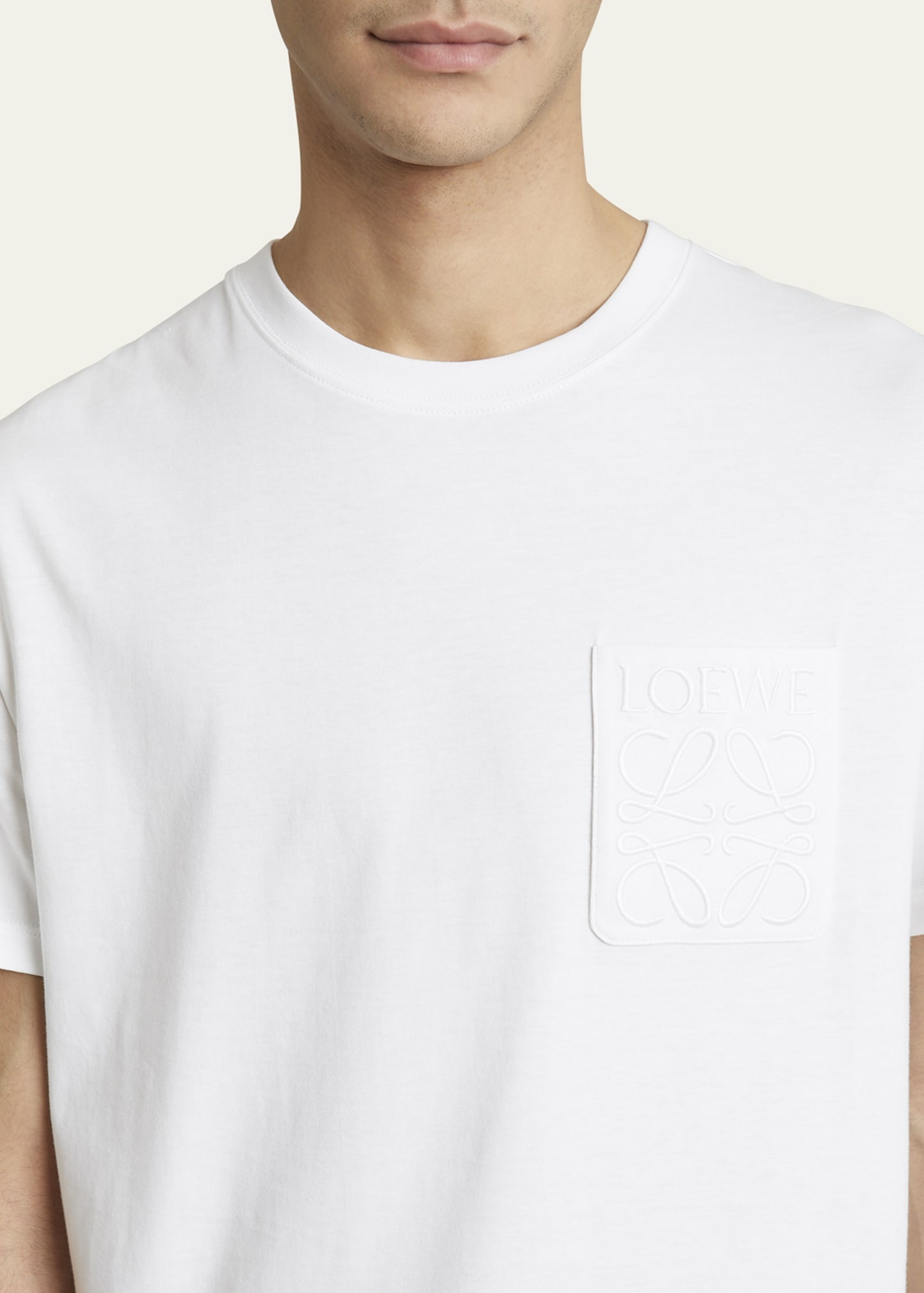 Men's Embroidered Anagram Pocket T-Shirt - 5