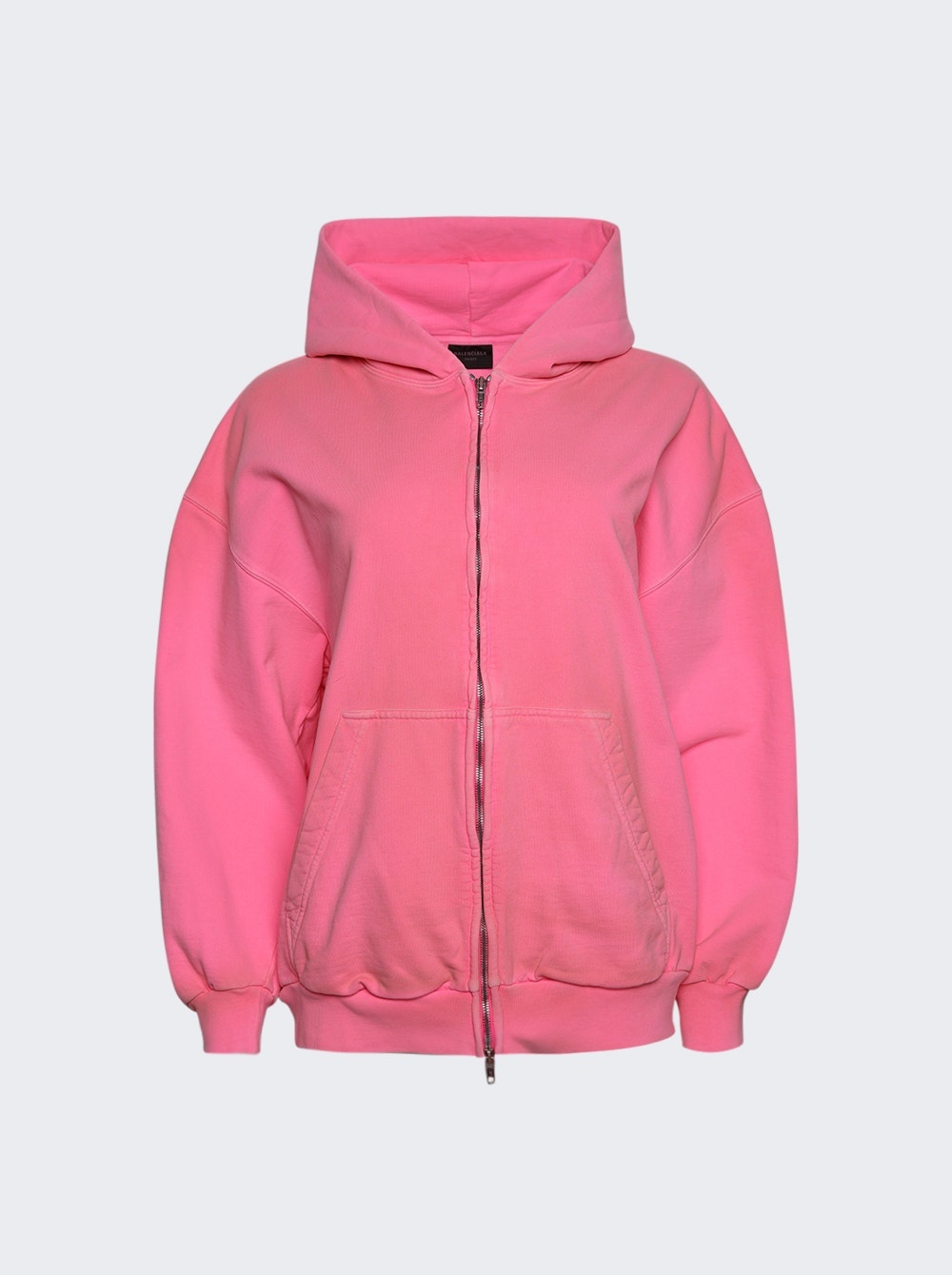 Small Fit Zip-Up Hoodie Pink - 1