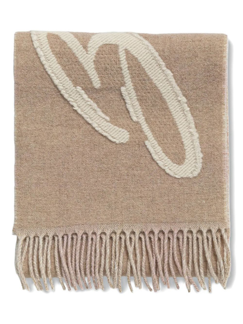 BOSS fringed scarf outlook