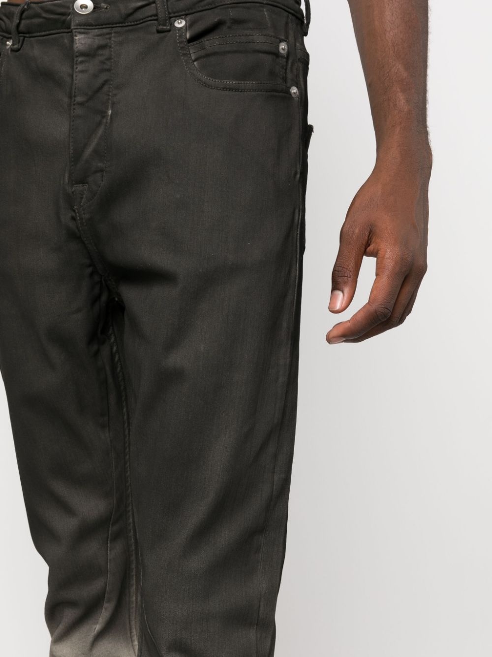 gradient-effect cotton jeans - 5
