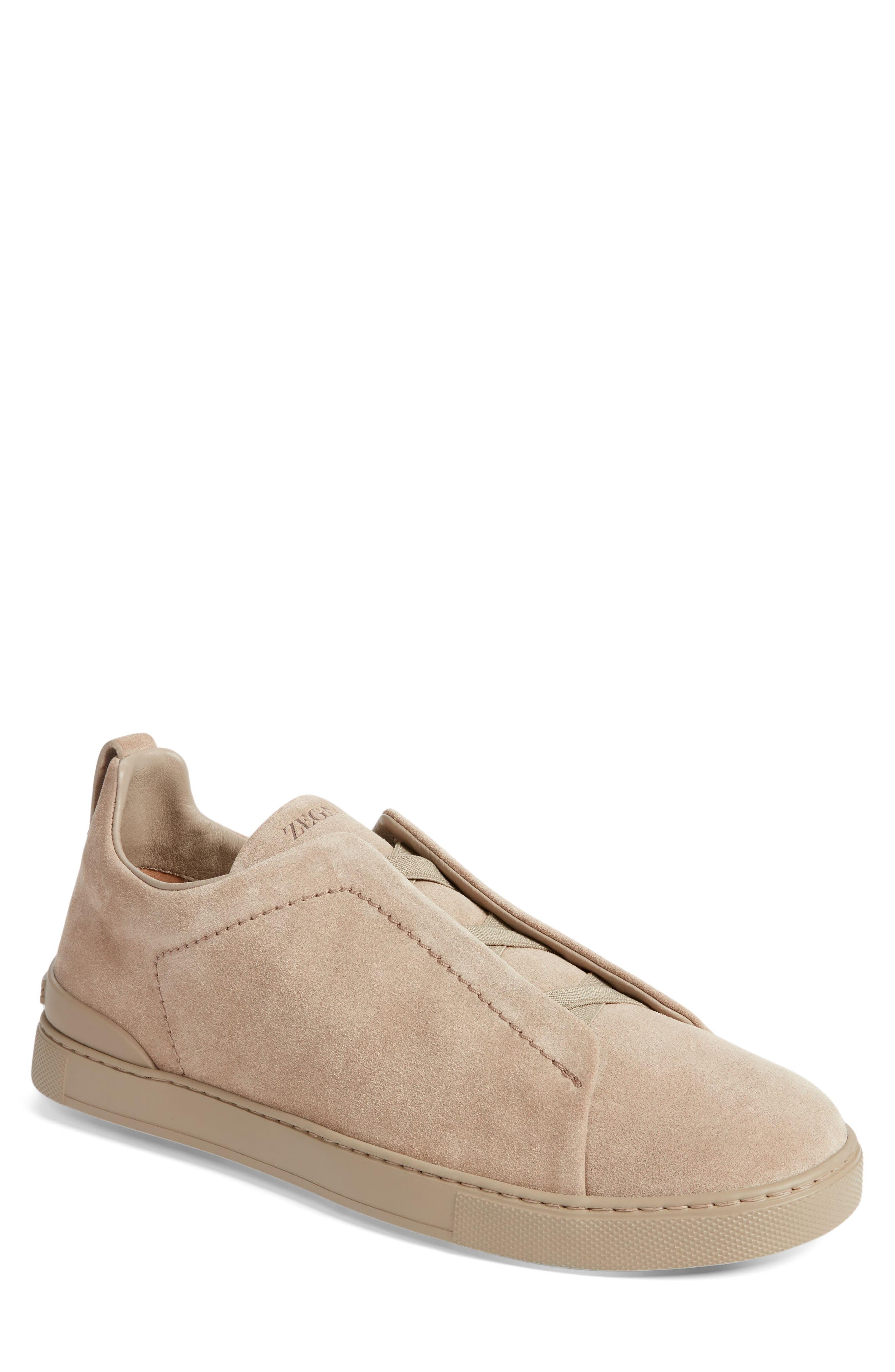 Triple Stitch Suede Sneaker - 1