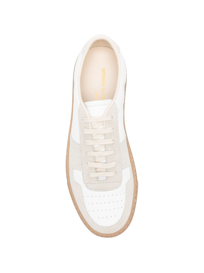 panelled lace-up sneakers 4
